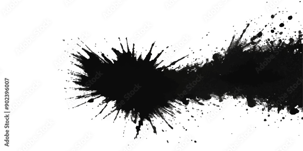 Paint stains black blotch background. Grunge Design Element. Brush Strokes. Vector illustration Paint stains black blotch background. Grunge Design Element. Brush Strokes. Vector illustration