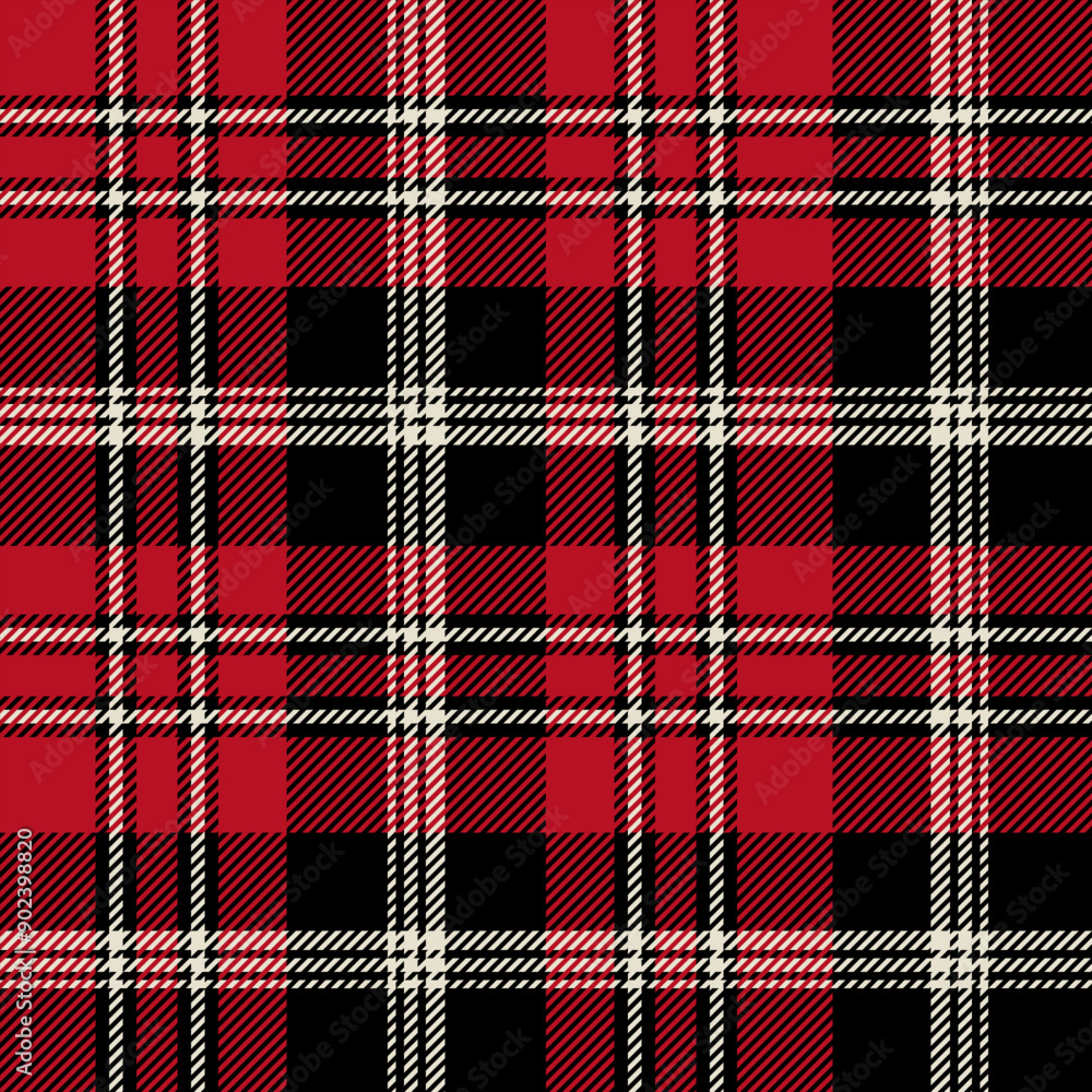 plaid tartan seamless repeat pattern. This is a black red white checkered plaid vector illustration. Design for decorative,wallpaper,shirts,clothing,tablecloths,wrapping,textile,fabric,texture plaid tartan seamless repeat pattern. This is a black red white checkered plaid vector illustration. Design for decorative,wallpaper,shirts,clothing,tablecloths,wrapping,textile,fabric,texture
