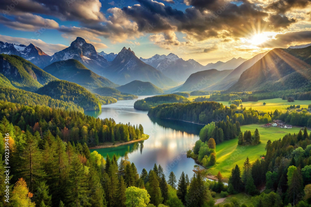 Obraz premium scenic views, natural landscapes, and environmental themes