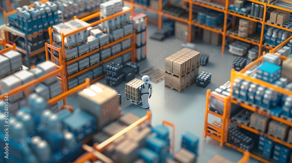 Unmanned warehousing logistics drone robot intelligent delivery Unmanned warehousing logistics drone robot intelligent delivery