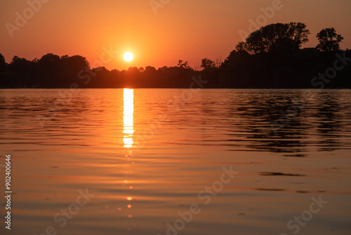 Po river sunset beach reflection water characteristic