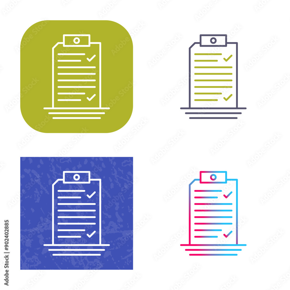Check List Icon Design Check List Icon Design
