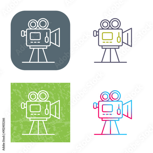 Movie camera Icon Design