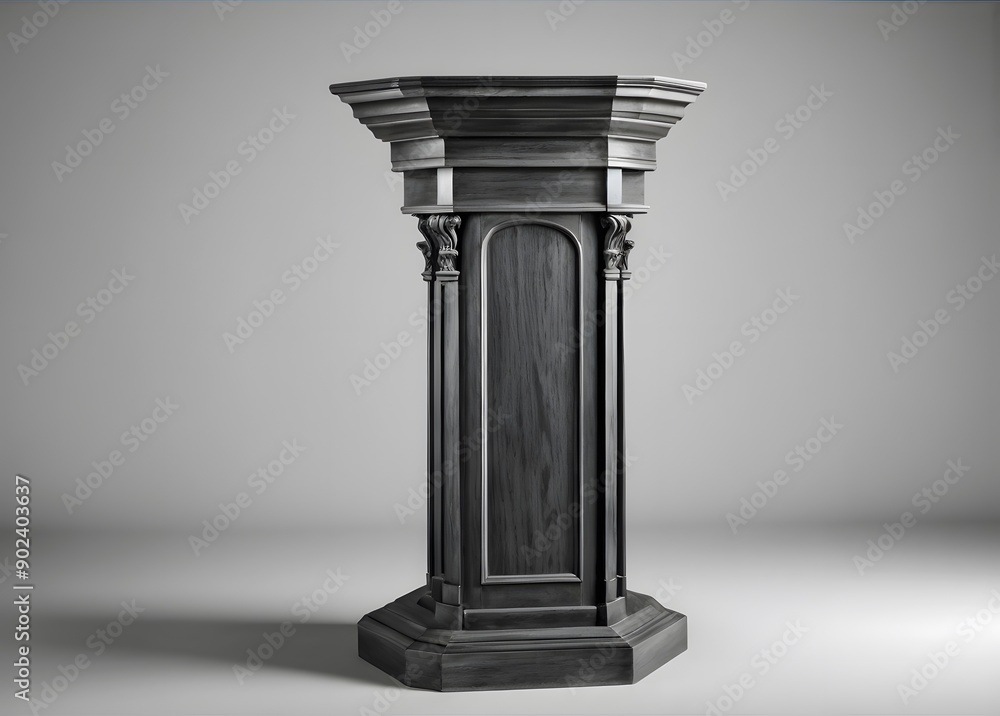 plaster column on a grey background
plaster column on a grey background