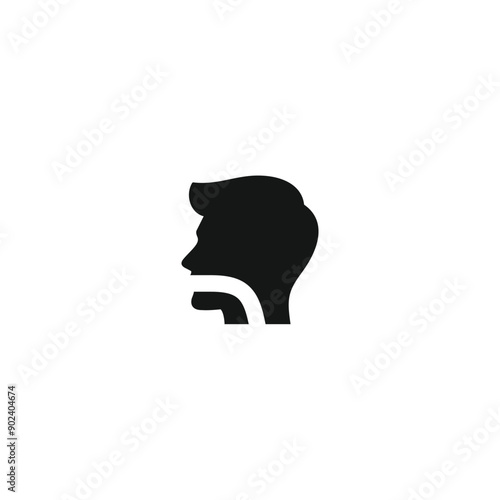 Throat icon vector. EPS 10 editable vector