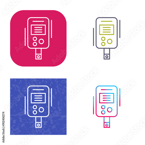 Diabetes Test Icon Design