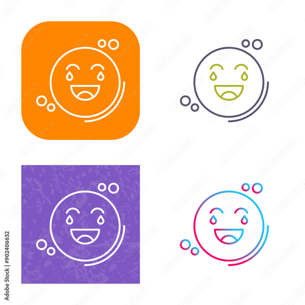 Loughing Icon Design Loughing Icon Design