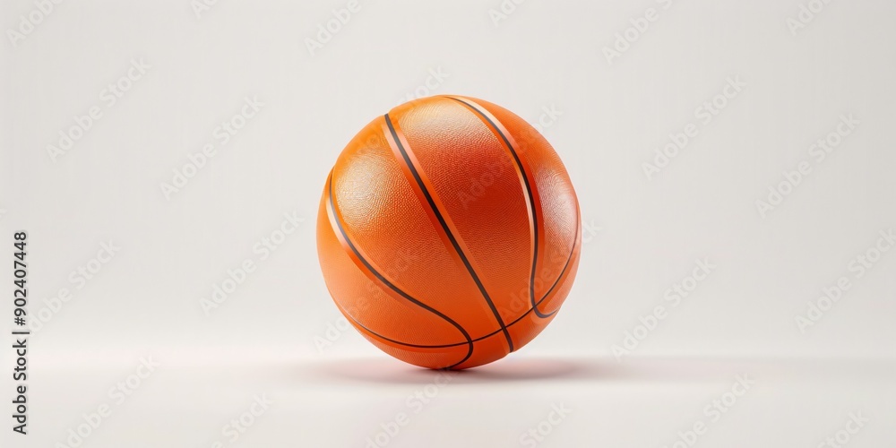 Vibrant orange ball on a blank white background in a vector format. Vibrant orange ball on a blank white background in a vector format.