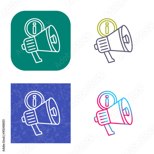 Megaphone Icon Design photo