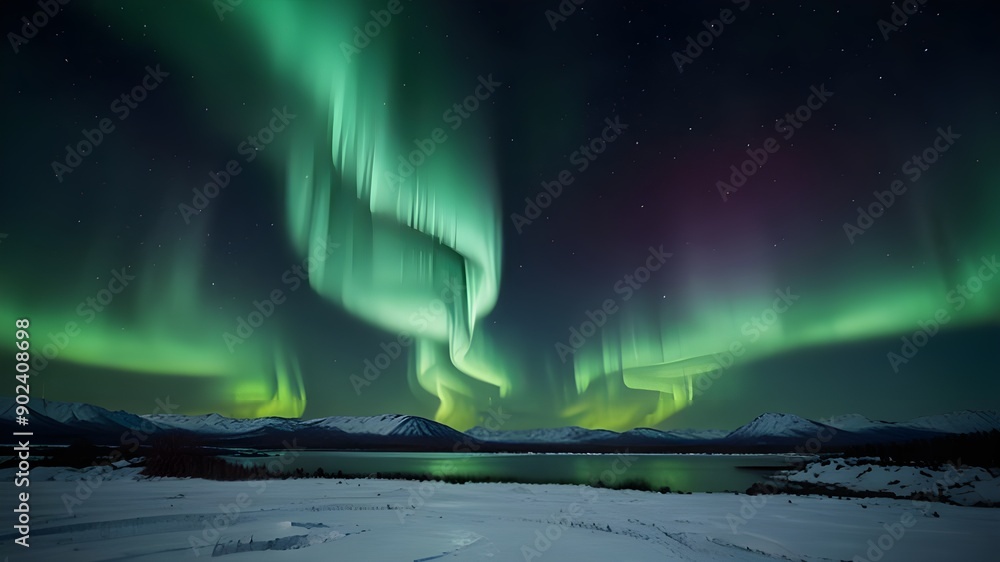 Naklejka premium night sky and clouds Generative AI