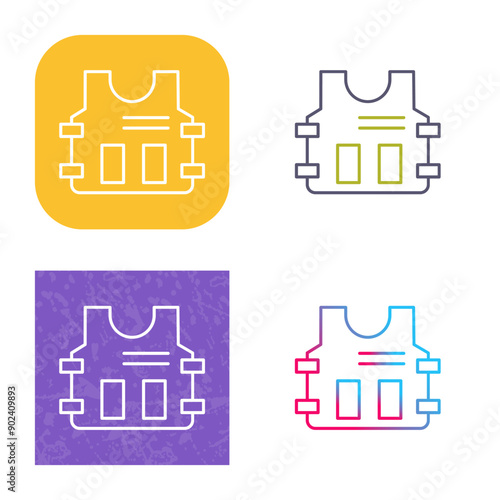 Police Vest Icon Design
