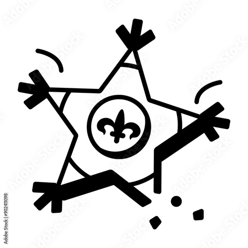 A linear style icon of pinata 