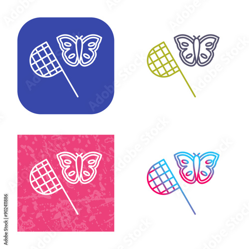 Butterfly Catcher Icon Design