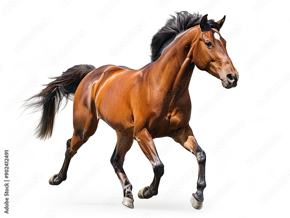 Obraz premium horse isolated on white background