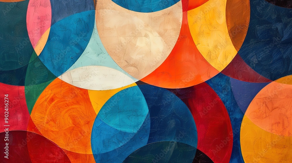 Fototapeta premium circle pattern wallpaper