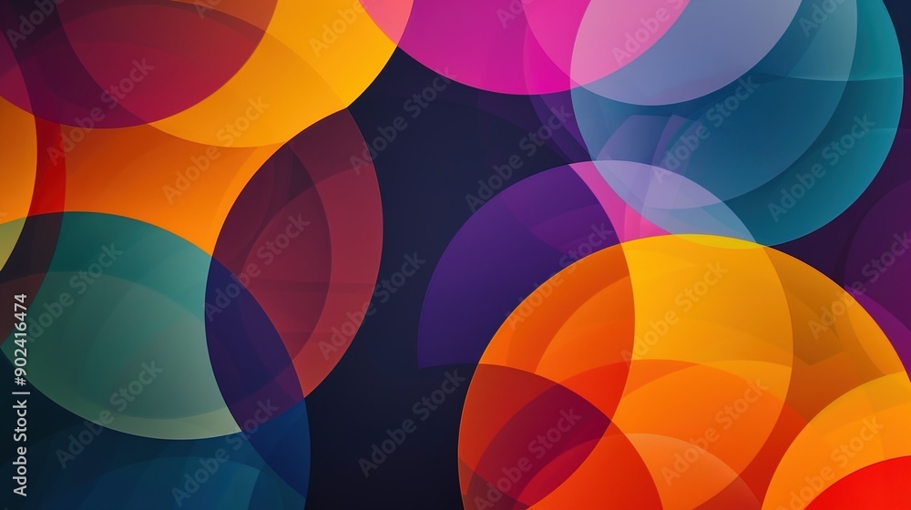 Obraz premium circle pattern wallpaper
