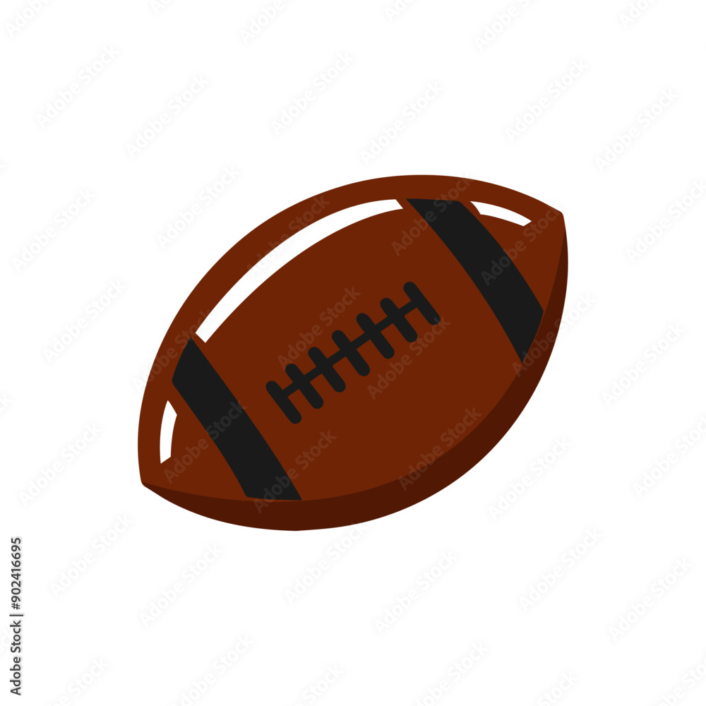 American football sport icon vector illustration. American football sport icon vector illustration.