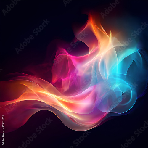 abstract background with light colors against black