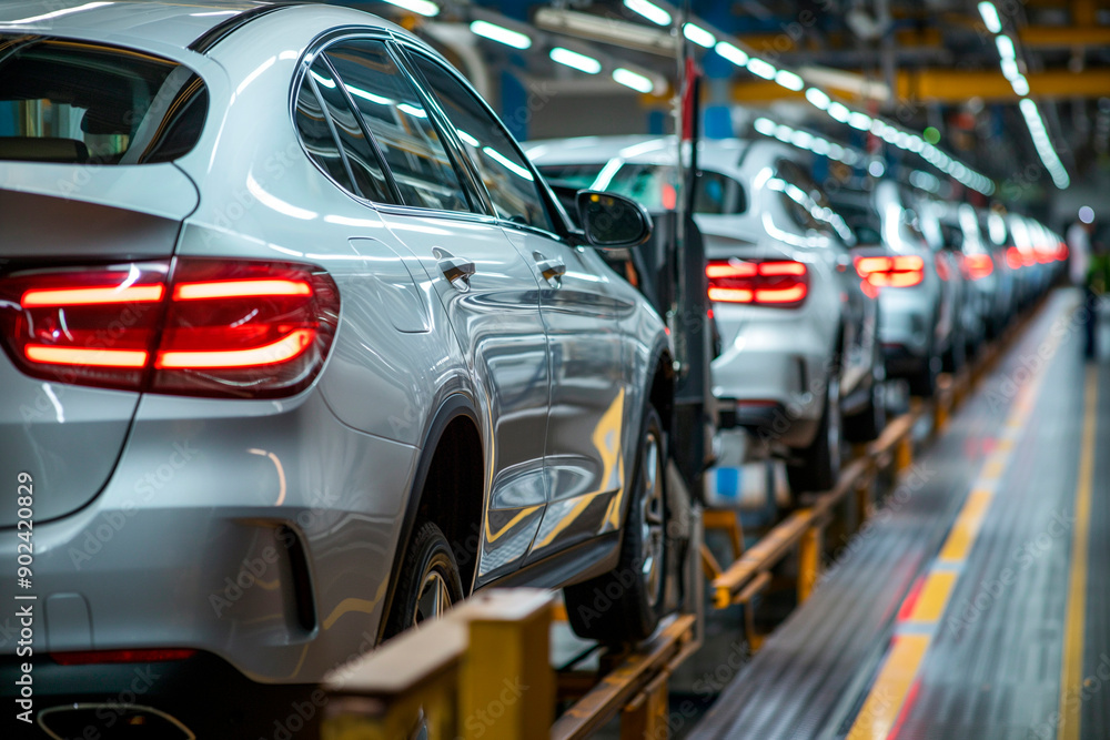 Modern automobile production line, automated production equipment Modern automobile production line, automated production equipment