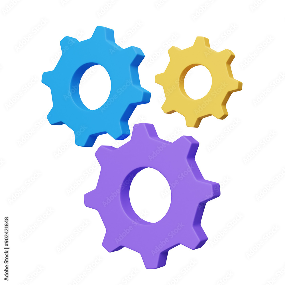 purple blue setings 3d illustration purple blue setings 3d illustration