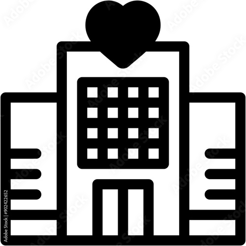 hotel dating, hotel, heart , love and romance, miscellaneous, valentines day, valentine Icon