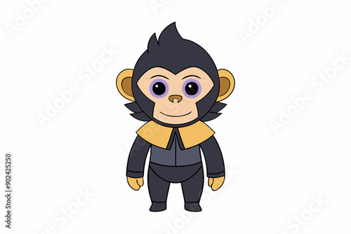 Great Ape vector illustration featuring cartoon, clipart, and line art designs. Perfect for printable graphics and digital projects. photo