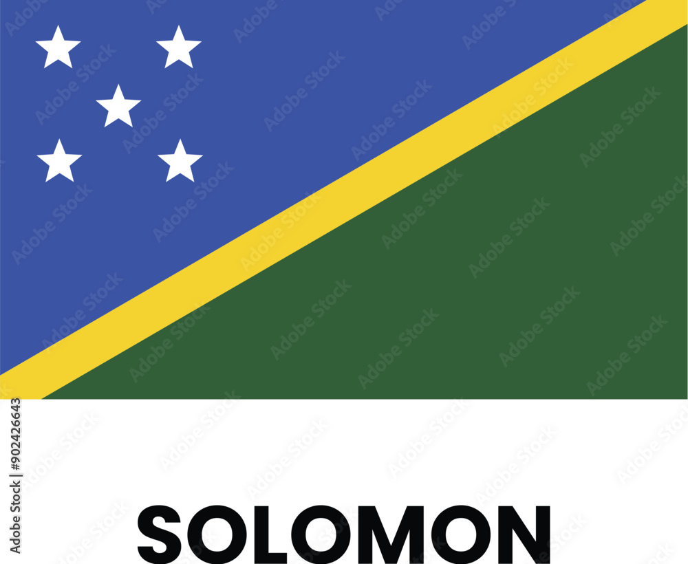 Fototapeta premium solomon flag vector file