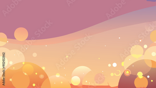 Abstract Cream Background with Delicate Gradient and Bokeh Effect of Blurred Festival Lights for Festive Season Campaigns and Celebratory Announcements vector backgrounds
