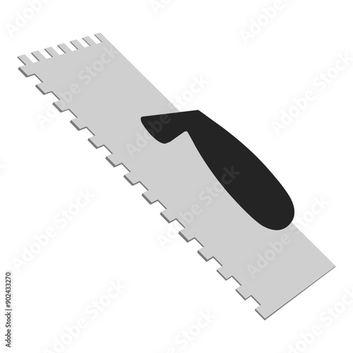 Set of spatula, isolated on a white background. Plaster spatula. Putty Knife. Construction tool. Spackling instrument. Spatula for finishing work. Silhouette black icons, vector illustration.