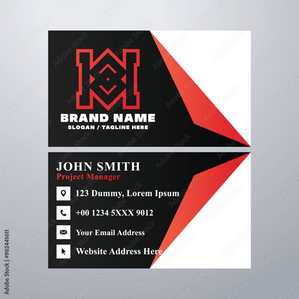 Simple business card design template
Simple business card design template