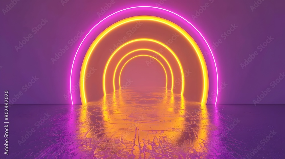 a purple background with yellow neon tubes a purple background with yellow neon tubes