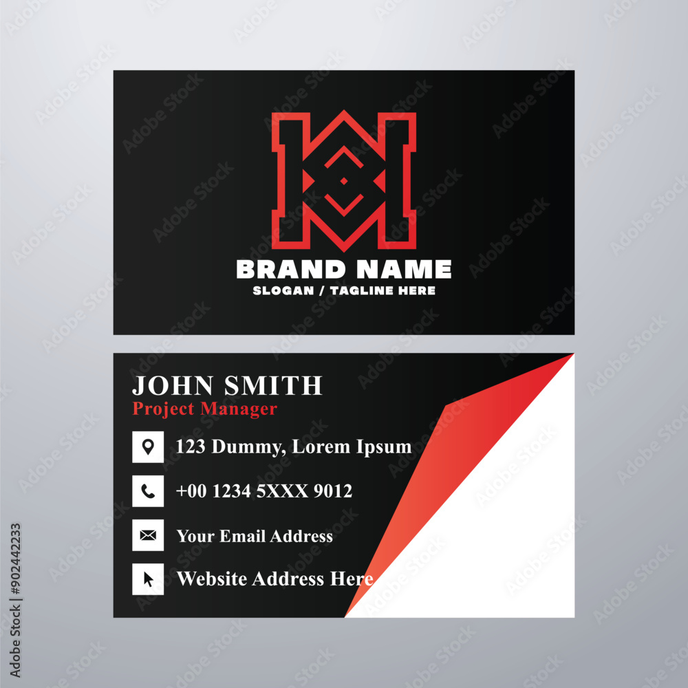 Simple business card design template
Simple business card design template