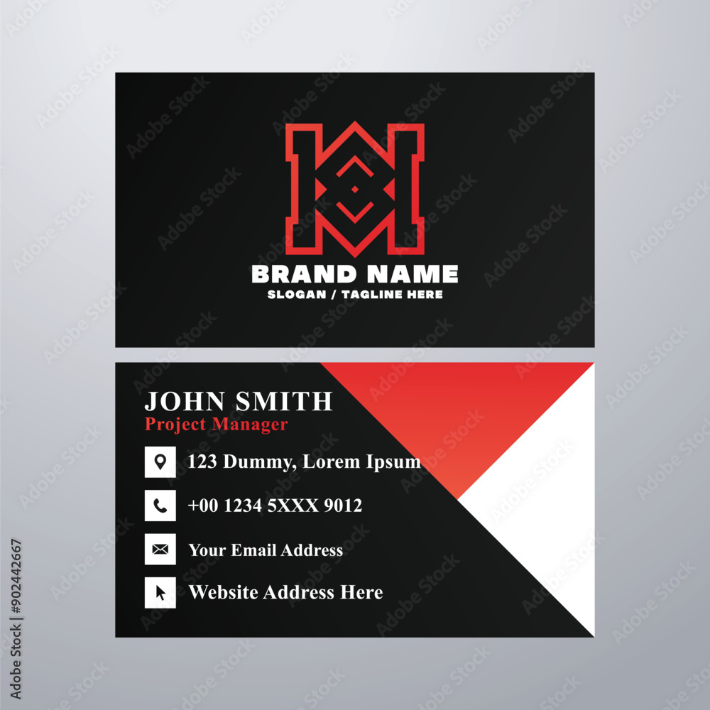 Simple business card design template
Simple business card design template