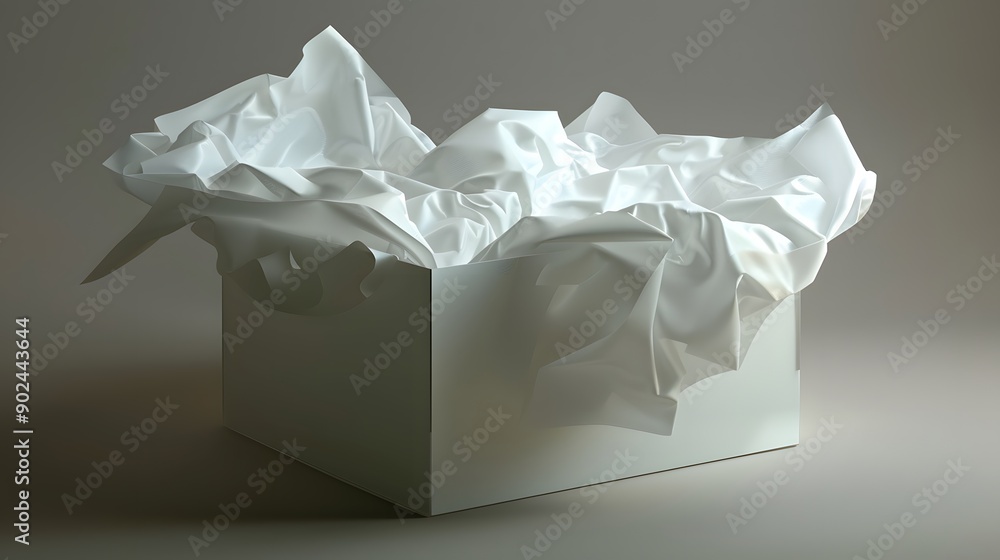 Open Gift Box: An open gift box with tissue paper, hinting at an invisible present inside.
Open Gift Box: An open gift box with tissue paper, hinting at an invisible present inside.