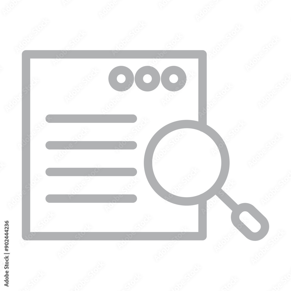 Keyword Search Vector Line Grey Icon Design Keyword Search Vector Line Grey Icon Design