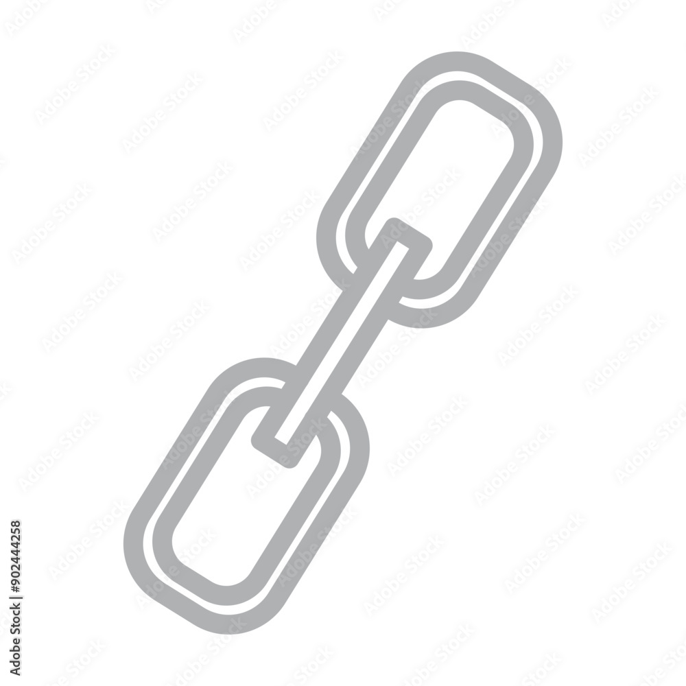 Link Building Vector Line Grey Icon Design Link Building Vector Line Grey Icon Design