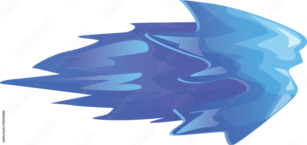 Blue fire arrow pointing right with flowing flames effect for game design Blue fire arrow pointing right with flowing flames effect for game design
