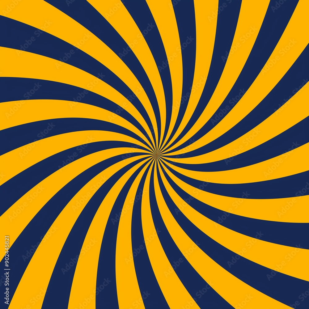 A bright yellow and dark blue swirl background with a sunburst pattern vector presentation, A bright yellow and dark blue swirl background with a sunburst pattern vector presentation,