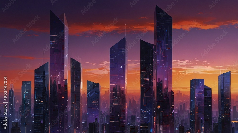 Fototapeta premium Mirrored City Mirage