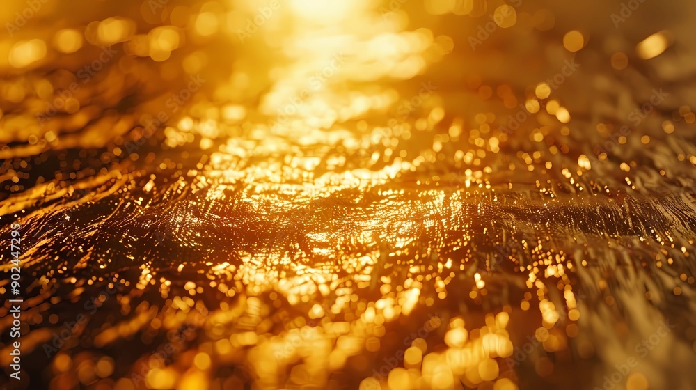 Abstract Golden Bokeh Background. Abstract Golden Bokeh Background.