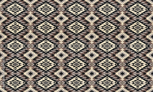 American tribal ethnic native pattern.Traditional Navajo,Aztec,Apache,Southwest and Mexican style fabric pattern.Abstract vector motifs pattern.For fabric,clothing,blanket,carpet,woven,wrap,decoration