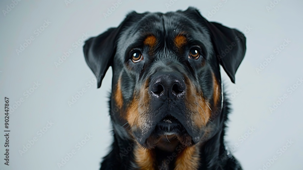 Portrait of a Rottweiler Portrait of a Rottweiler