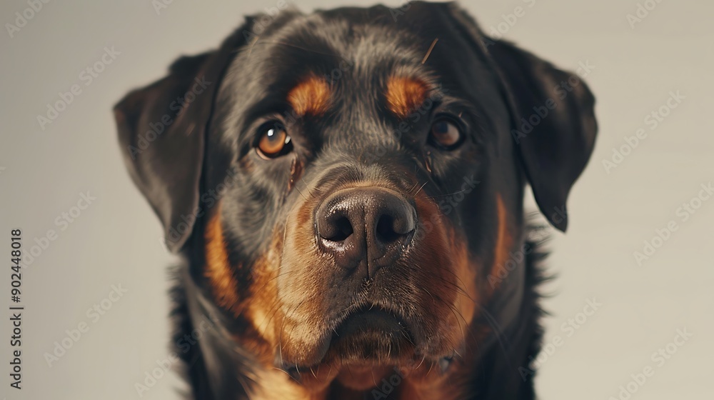 Portrait of a Rottweiler Portrait of a Rottweiler