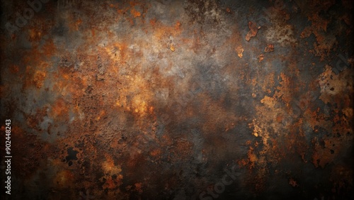 Dark, grungy rusted texture over black background , rusted, grungy, dark, background, texture, aged, decayed, metal