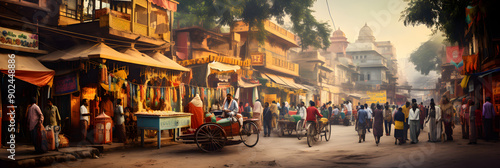 Vibrant Streets of India: A Lively Showcase of Daily Life and Cultural Richness