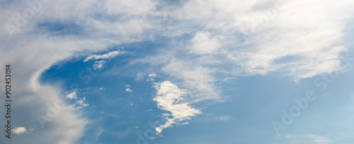 Photography Dramatic blue sky with clouds of different shapes