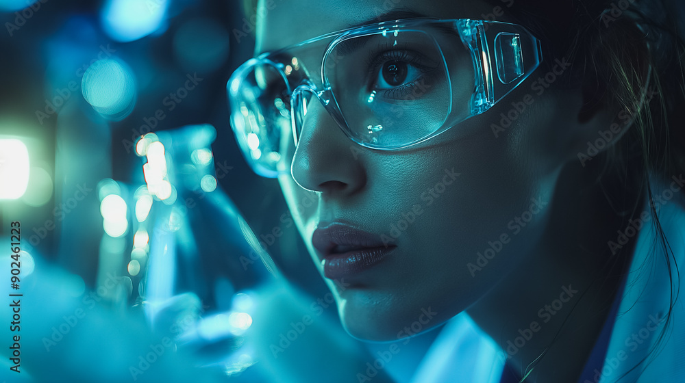 Worker at a biotechnology clinic engaged in research and lab activities, showcasing advanced biotechnological techniques and clinical applications. Worker at a biotechnology clinic engaged in research and lab activities, showcasing advanced biotechnological techniques and clinical applications.