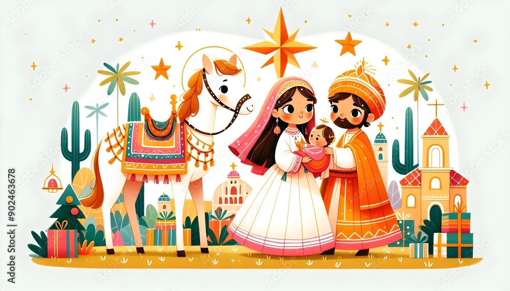 Obraz premium Navidad en el Pesebre: Magia y Tradición