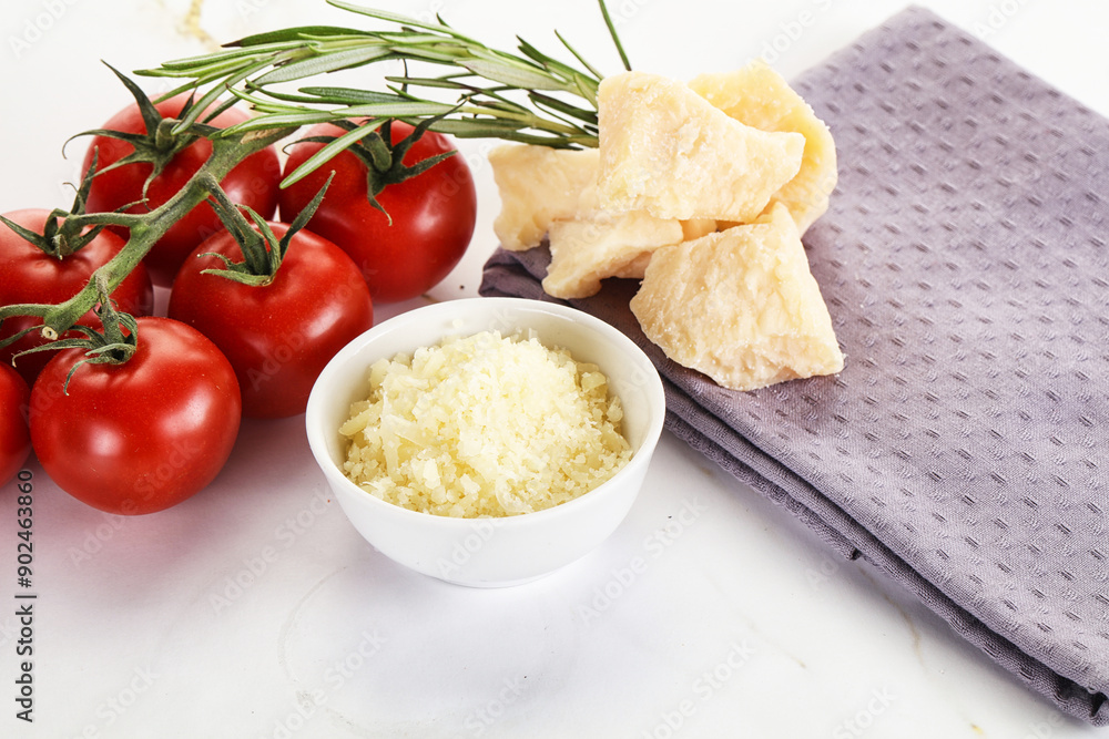 Shredded Italian hard parmesan cheese Shredded Italian hard parmesan cheese