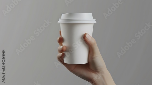 Black Coffee Cup Mockup